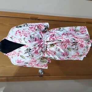 Show me your mumu floral wrap tie robe kimono OS